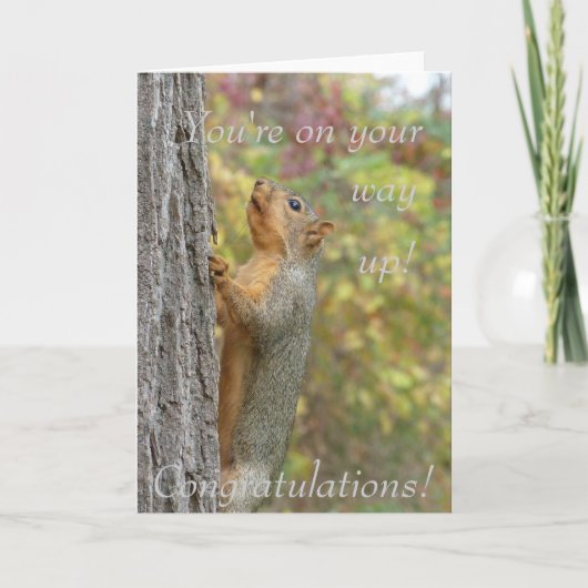 Du bist auf dem Weg nach oben Karte (Vorderseite)