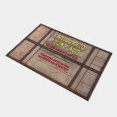 Du bist auf einer Fallen Stehend! Doormat Fußmatte (Schrägansicht)