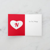 Du bist auf meiner zu lustigen valentinischen Ehef Dankeskarte (Innenseite)