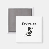 Du bist auf Mute Funny Magnet (Vorderseite/Rückseite)