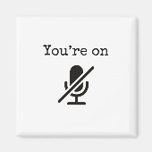 Du bist auf Mute Funny Magnet (Vorne)