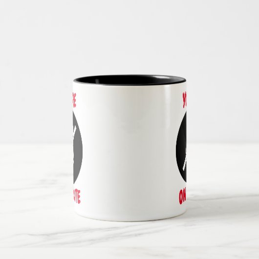 Du bist auf Mute Funny Mug Zweifarbige Tasse (Mittel)