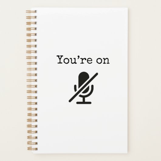 Du bist auf Mute Funny Planer (Vorderseite)