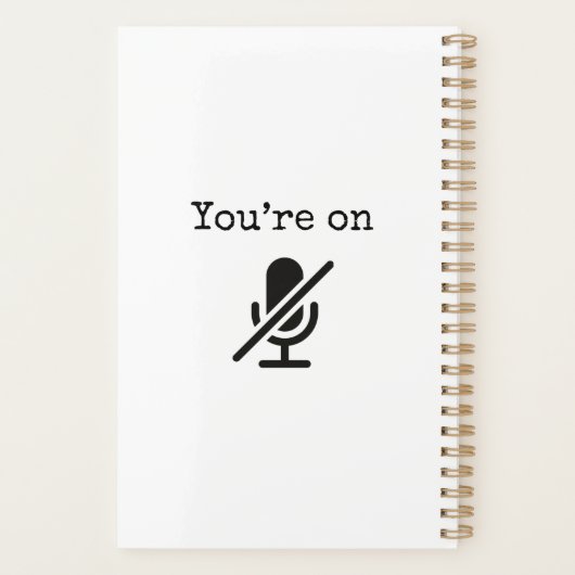 Du bist auf Mute Funny Planer (Rückseite)