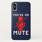 Du bist auf Mute Funny Zoom Meme Case-Mate iPhone Hülle (Rückseite)