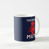 Du bist auf Mute Funny Zoom Meme Kaffeetasse (VorderseiteRechts)