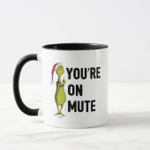 Du bist auf Mute. | Grinch Funny Tasse (Links)