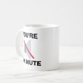 Du bist auf Mute Kaffeetasse (Vorderseite Links)