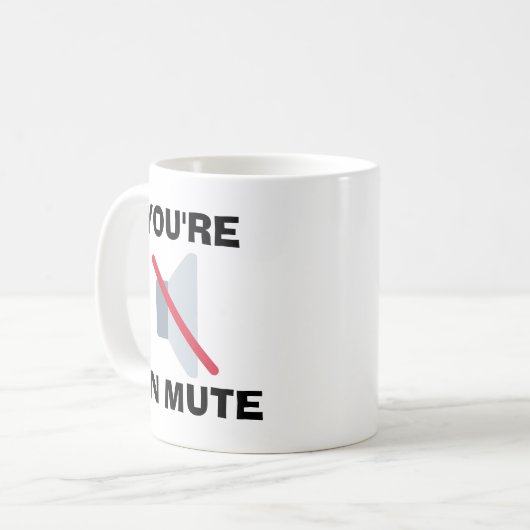 Du bist auf Mute Kaffeetasse (Vorderseite Links)