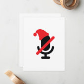 Du bist auf stumm, nur aus Mikro. Weihnachtskarte Mitteilungskarte (Vorderseite/Rückseite Beispiel)