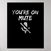 Du bist auf Stumm Poster (Vorne)