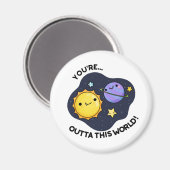 Du bist aus diesem weltberühmten Astronomiepun Magnet (Vorderseite/Rückseite)