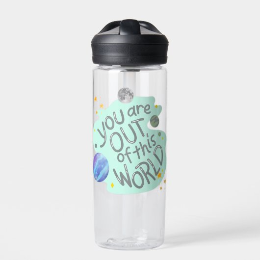 Du bist aus dieser Welt Trinkflasche (Vorderseite)