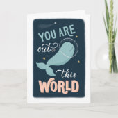 Du bist aus dieser Welt. Wale Karte (Vorderseite)