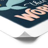 Du bist aus dieser Welt. Wale Poster (Ecke)