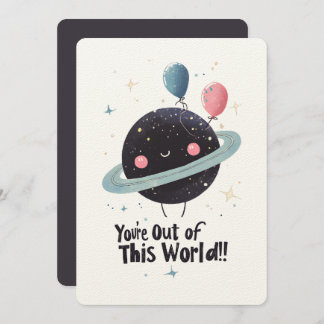 Du bist aus dieser Welt! Weltraumgalaxien!! Einladung