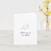 Du bist aus dieser Weltkarte Karte (Gelbe Blume)