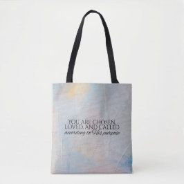 Du bist auserwählte christliche Typografie Bibelve Tasche