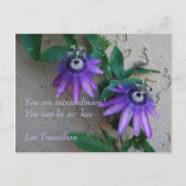 Du bist außergewöhnlich. Du kannst nicht weniger s Postkarte (Vorderseite)