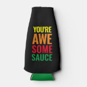 Du bist Awesomesauce! Weltfeiertag Flaschenkühler (Vorderseite)