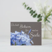 Du bist Balsam für meine Seele! Postkarte (Stehend Vorderseite)