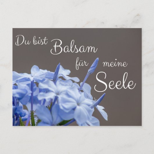Du bist Balsam für meine Seele! Postkarte (Vorderseite)