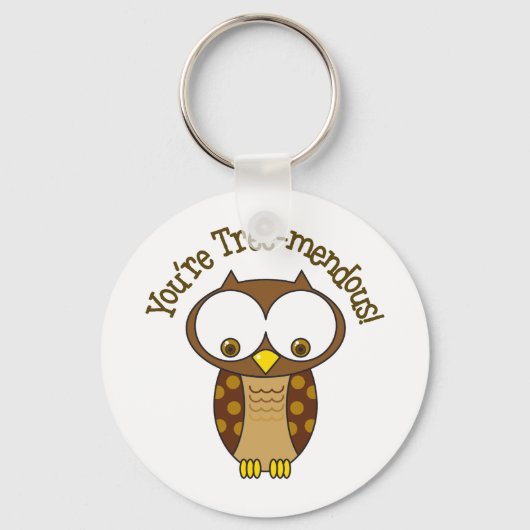 Du bist baummütig schlüsselanhänger (Vorderseite)