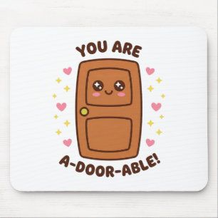 Du bist be-tür-end lustig süß kawaii Wortspiel Val Mousepad