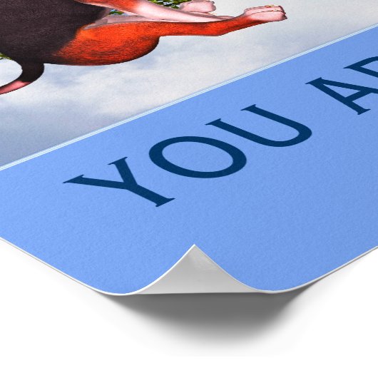 Du bist begeistert Personalisiert Poster (Ecke)