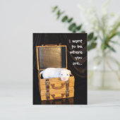 Du bist bei... postkarte (Stehend Vorderseite)