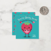 Du bist Berry Sweet Valentine's Day Card Mitteilungskarte (Vorderseite/Rückseite Beispiel)