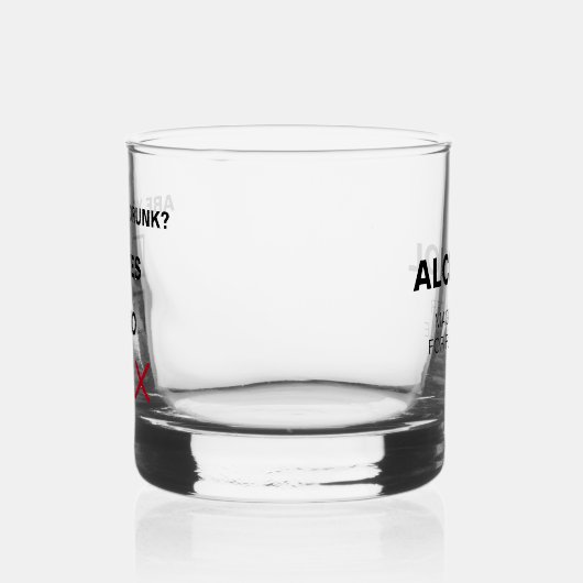 Du bist Betrunken Whiskyglas (Links)