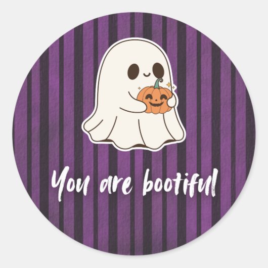 Du bist Bootiful Ghost Stickers (Vorderseite)