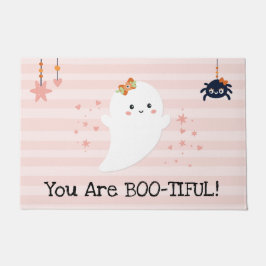 Du bist Bootiful Kawaii Ghost Pink Halloween Fußmatte