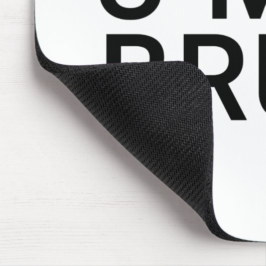Du bist Bro, U Mad Bruh Funny Meme Design Mousepad (Ecke)