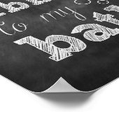 Du bist Bubbles für meine Bath Chalkboard Print Poster (Ecke)