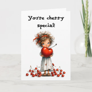 Du bist Cherry Special Blank Card Feiertagskarte