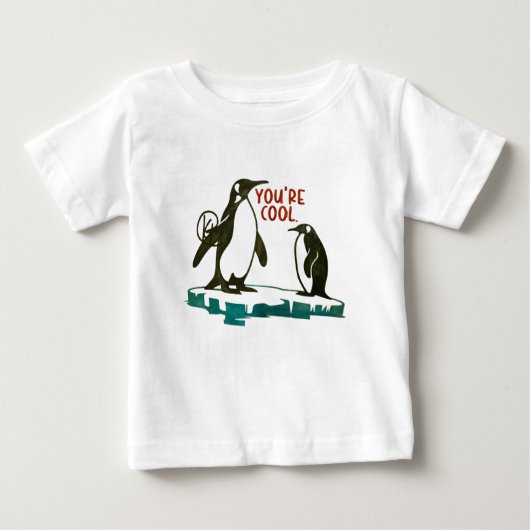 Du bist Cool Pinguine Art T Baby T-shirt (Vorderseite)