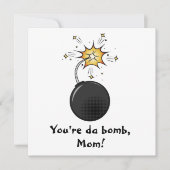 Du bist Da Bomb Mother's Day Card Karte (Vorderseite)