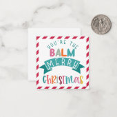 Du bist das balsame Weihnachtsgeschenk Mitteilungskarte (Vorderseite/Rückseite Beispiel)