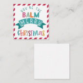 Du bist das balsame Weihnachtsgeschenk Mitteilungskarte (Vorne/Hinten)