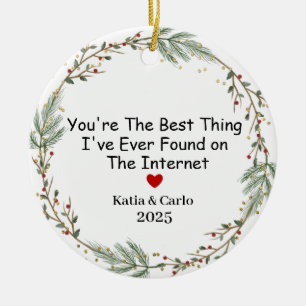 Du bist das Beste, was ich je auf der Keramik Ornament
