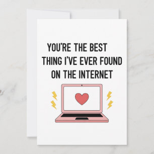 Du bist das Beste, was ich je im Internet gefunden Feiertagskarte