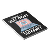 Du bist das Beste, was ich je im Internet gefunden Notizblock (angewinkelt)