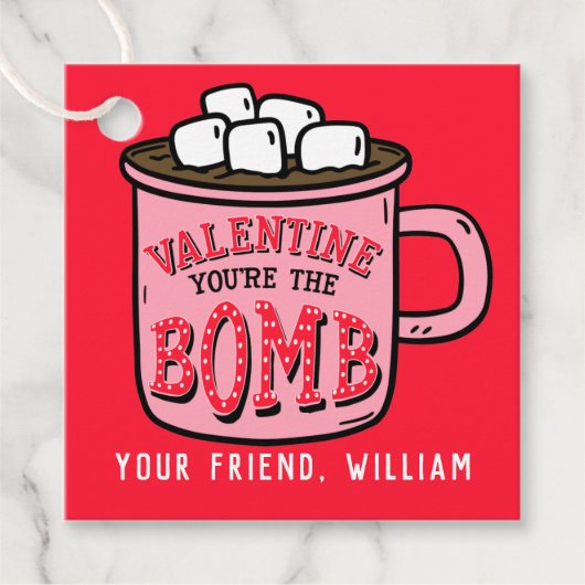 Du bist das Bombenfeuer-Kakaombombe-Valentin Geschenkanhänger (Vorderseite)