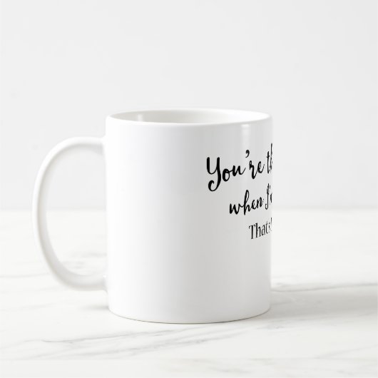 Du bist das Ein Funny Valentine Kaffeetasse (Links)