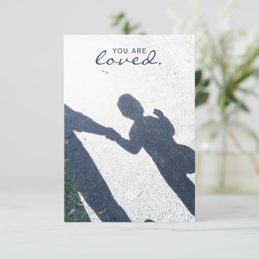 Du bist das Foto der Mutter Karte (Stehend Vorderseite)