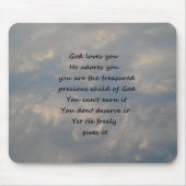 Du bist das geschätzte Kind Gottes Mousepad (Vorne)