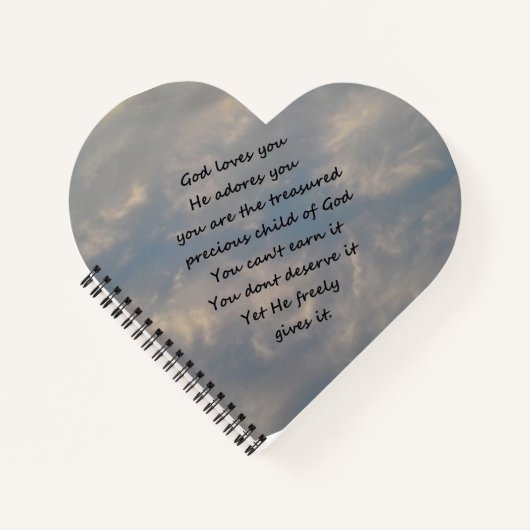 Du bist das geschätzte Kind Gottes Notizbuch (Vorderseite)