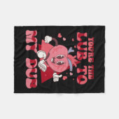 Du bist das Glück meines Dub Cvicu Nurse Valentine Fleecedecke (Vorderseite (Horizontal))